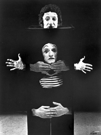 Marcel Marceau Posed in Black Portrait Photo by  Movie Star News