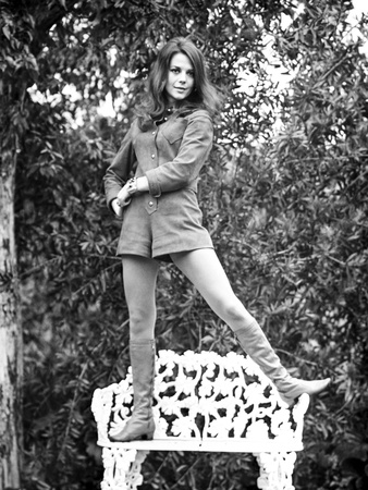Natalie Wood standing on a Bench Photo by  Movie Star News