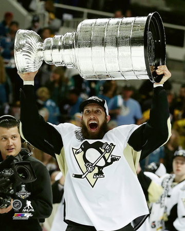 Nick Bonino with the Stanley Cup Game 6 of the 2016 Stanley Cup Finals Photo