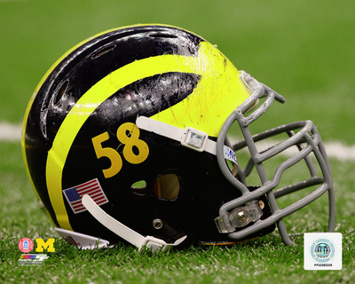 University of Michigan Wolverines Helmet Photo!