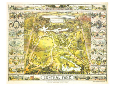 Central Park 1863 Posters by John Bachmann