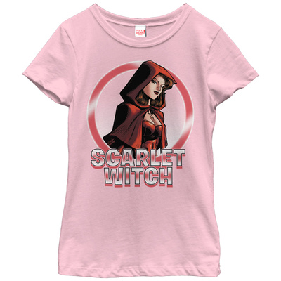 Young Girls: The Scarlet Witch- Heroine In Red T-shirts