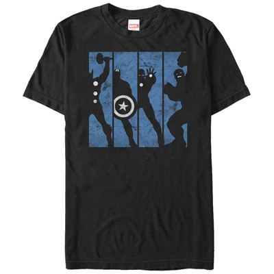 The Avengers- Avengers Silouette Panels T-shirts