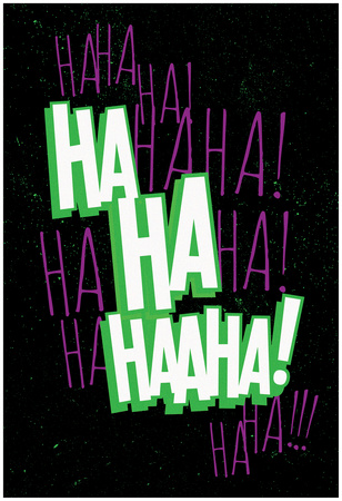 Maniacal Laugh (Green & Purple) Posters