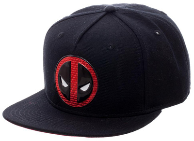 Deadpool- Chrome Brick Logo Snapback Hat