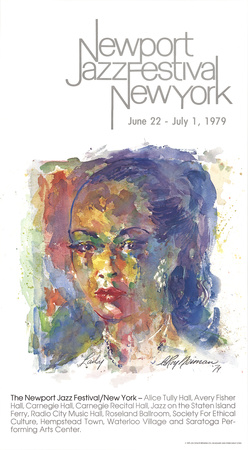 Newport Jazz Festival New York (Lady) Poster by LeRoy Neiman