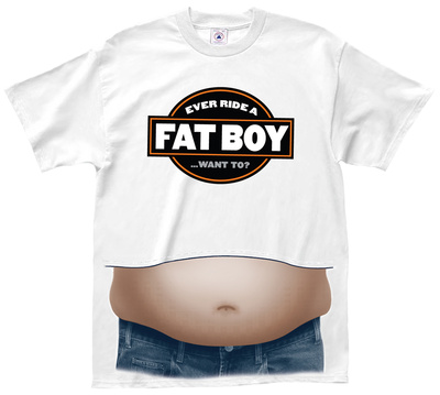 Ride a Fat Boy Beer Belly T-Shirt