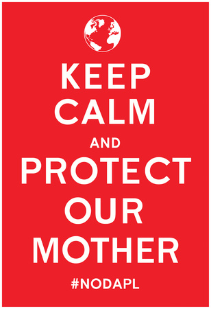 Keep Calm Protect Our Mother- Red Prints