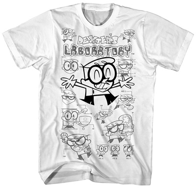 Dexter's Laboratory- Character Diagram Shirts