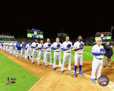 Chicago Cubs National Anthem Game 1 of the 2016 National League Division Series Photo