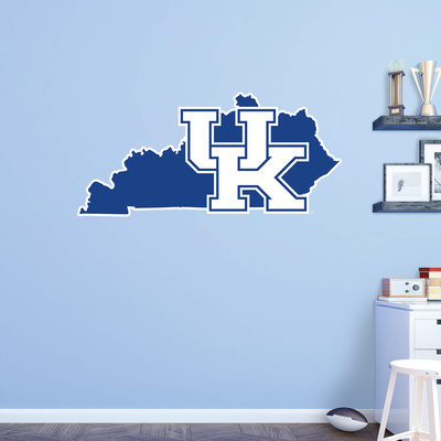 NCAA Kentucky Wildcats 2016 State of Kentucky RealBig Logo Wall Decal