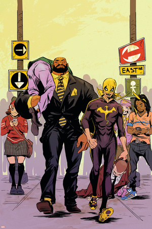 Marvel Knights Cover Art Featuring: Luke Cage, Iron Fist Posters