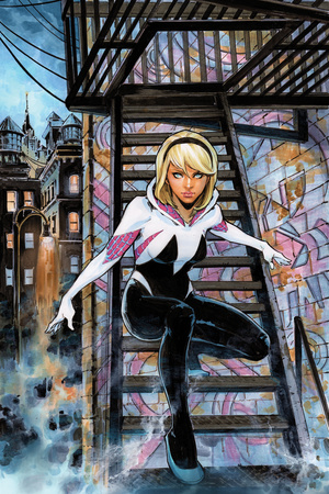 Spider-Gwen Annual No. 1 Cover Art Featuring: Gwen Stacy, Spider-Gwen Photo by Siya Oum