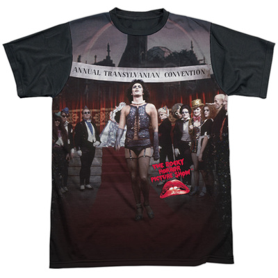 Rocky Horror Picture Show- Annual Conventional Strut Black Back Shirts