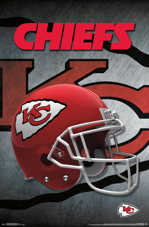 NFL: Kansas City Chiefs- Logo Helmet 16 Posters