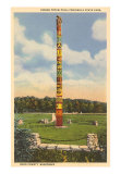 Totem Pole, Peninsula Park, Wisconsin ポスター