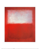 Mark Rothko - Kırmızı Üzerinde Beyaz - Poster Mark Rothko - Kırmızı Üzerinde Beyaz - Poster