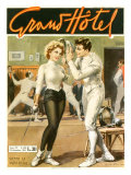 Pin-Up Girl: Grand Hotel Fencing Lámina giclée