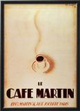 Le Cafe Martin Prints by Charles Loupot