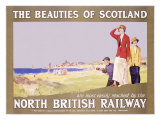 North British Railway, Golf in Scotland Giclee Print