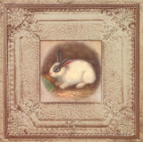 Bunnies on Tile II Posters