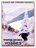 Winter Sports in the Vosges Giclee Print