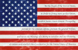 Préambule de la Constitution des Etats-unis Poster