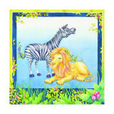 Stripe et Leonardo Affiches par Lila Rose Kennedy