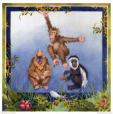 Amigos primates Pósters por Lila Rose Kennedy