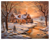 Feste d'inverno Stampa di Judy Gibson