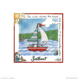 SPRC789 Sailboat Affiche par Lila Rose Kennedy