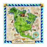 América del Norte Láminas por Lila Rose Kennedy