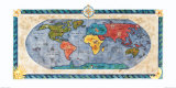 Les continents Posters par Lila Rose Kennedy