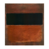 N° 10, brun, noir et sienne sur fond bordeaux|No. 10, Brown, Black, Sienna on Dark Wine, vers 1963 Posters par Mark Rothko