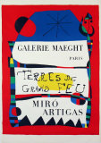 Terres de Grand Feu, 1956 Poster par Joan Miró