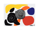 Spirals and Petals, c.1969 Sérigraphie par Alexander Calder