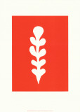 Palme Blanche Sur Fond Rouge, c.1947 Serigraph by Henri Matisse
