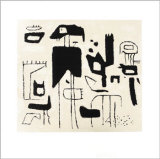 Afrikanische Spiele, c.1942 Sérigraphie par Willi Baumeister