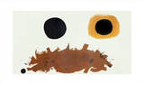 Ochre and Black, c.1962 Serigrafie von Adolph Gottlieb