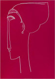 Testa Die Profilo, c.1911 Serigrafía por Amedeo Modigliani Testa Die Profilo, c.1911 Serigrafía por Amedeo Modigliani