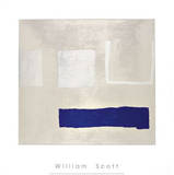 White and Blue, c.1960 Serigrafía por William Scott