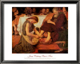 Jesus Washing Peter's Feet Prints by Ford Madox Brown