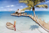 Palm View Print by David Marrocco