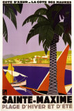 Sainte-Maxime Posters par Roger Broders