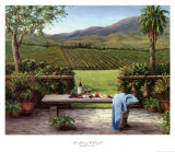 Vista de los viñedos Láminas por Barbara R. Felisky