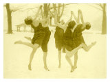 Snow Women Modern Dance Wydruk giclee Snow Women Modern Dance Wydruk giclee