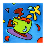 Green Coffee Mug Art by Sonya Paz