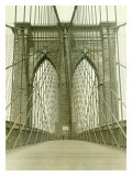 New York, Brooklyn Bridge Tower reproduction procédé giclée