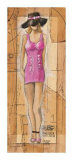 Chica de rosa Lámina por Celeste Peters Chica de rosa Lámina por Celeste Peters