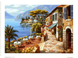 Overlook Cafe II Print by Sung Kim